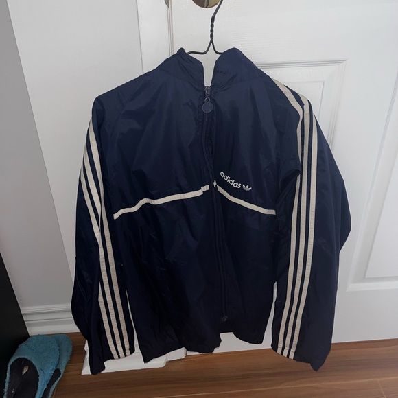 Adidas Blue unisex windbreaker - Picture 1 of 4